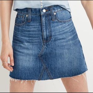 Madewell Rigid Demim A-Line Denim Skirt 29